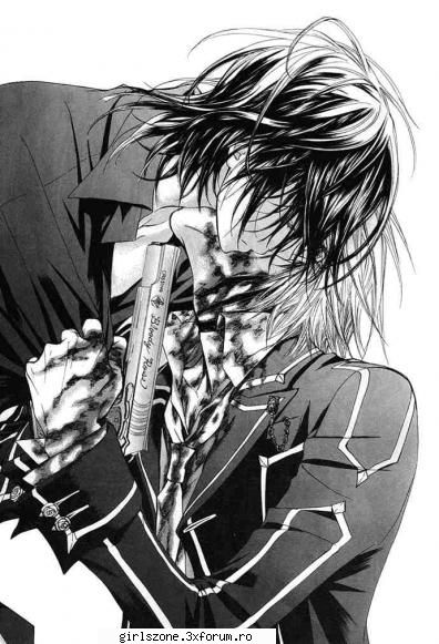 da

aici e kaname sh e brunetu
sh zero nu se prea vede
app nu st gay tipii vampire knight